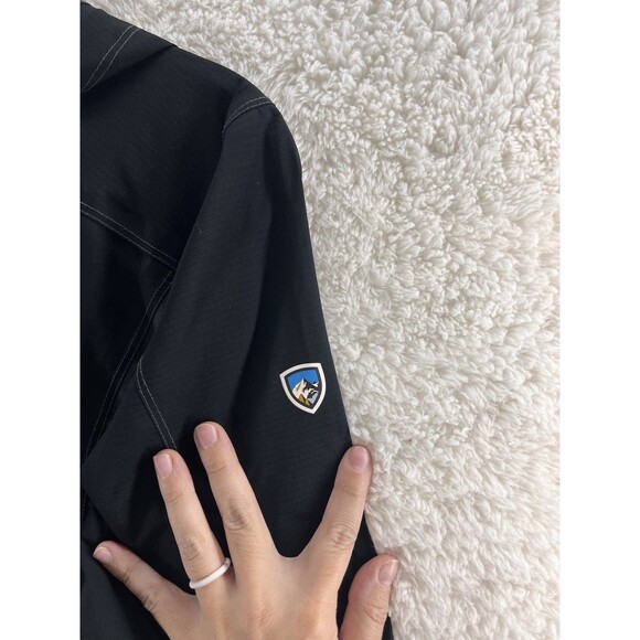 Kuhl Women’s Jetstream Trench Rain Jacket Black Grey Waterproof Hooded Size XS - Picture 10 of 12